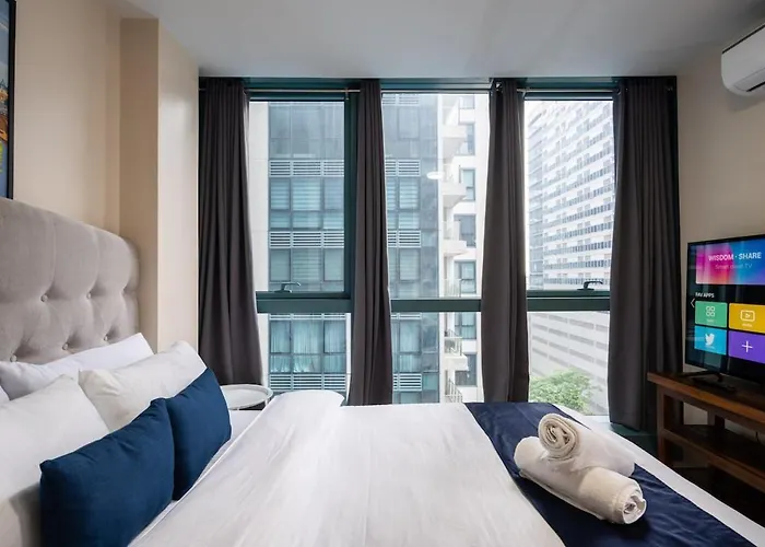 Apartment One Uptown Bgc 2br Cor Unit With Balcony ,washer *