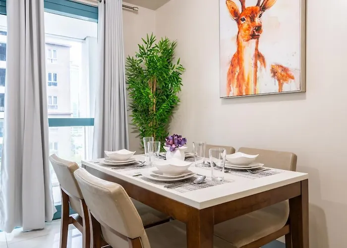 Apartment One Uptown Bgc 2br Cor Unit With Balcony ,washer *